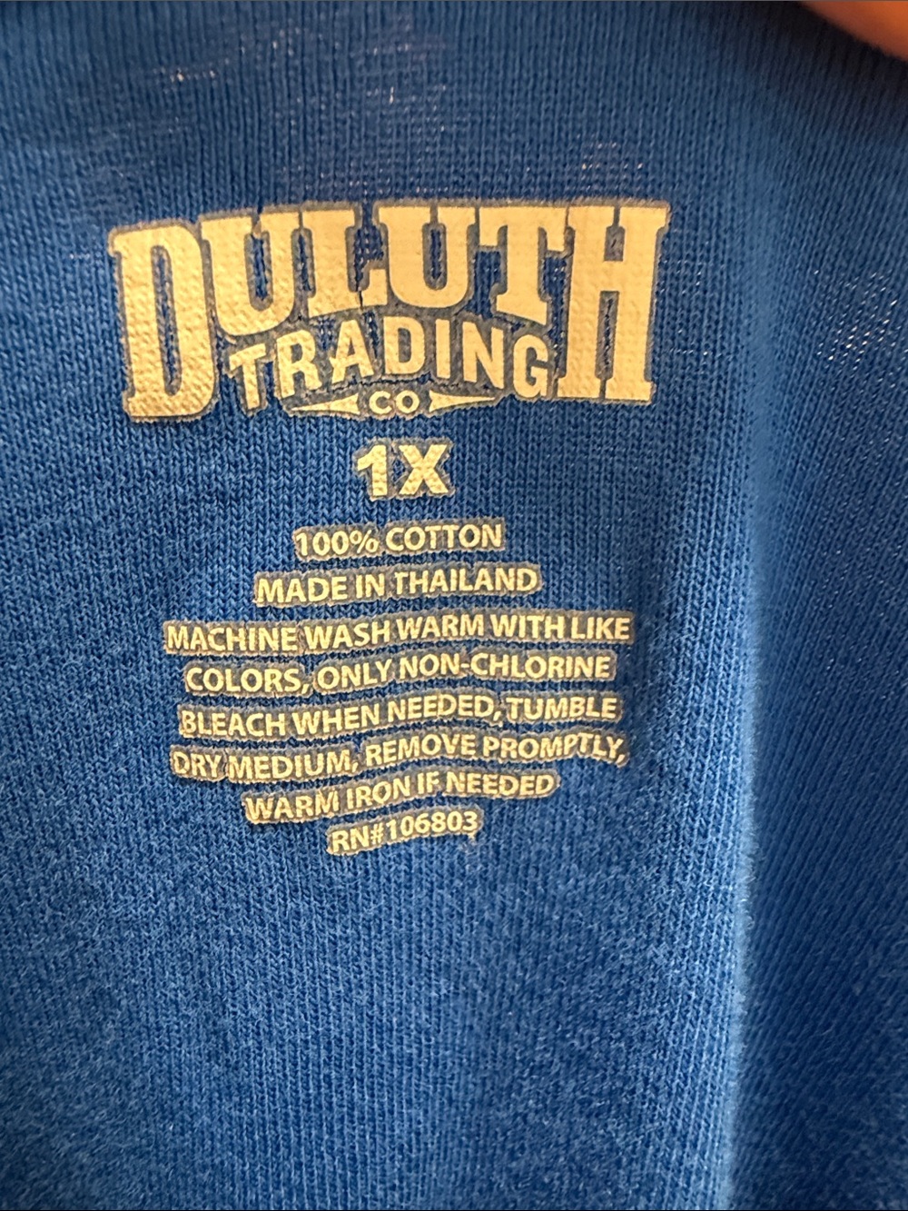 Duluth Trading Co Royal Blue Sleeveless Tank - Picture 2 of 4